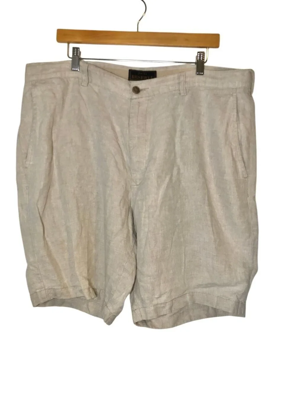 Jos. A. Bank Reserve Collection 100% Linen Shorts Mens 40 Coastal Old Money